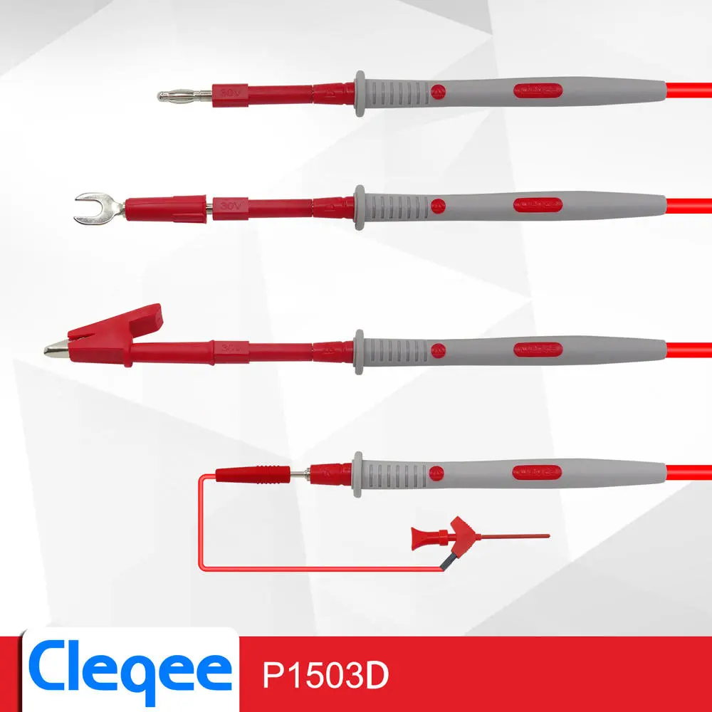 Cleqee P1503D Probes - Replaceable Needles Test Leads Kits for Digital Multimeter - Multimeter Wire Tips & Feelers - Image 2