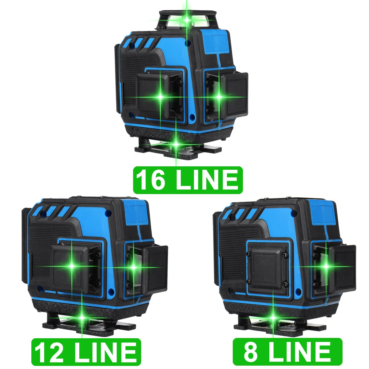 360° Self-Leveling Green Laser Level - 16/12/8 Line Horizontal & Vertical - Image 4