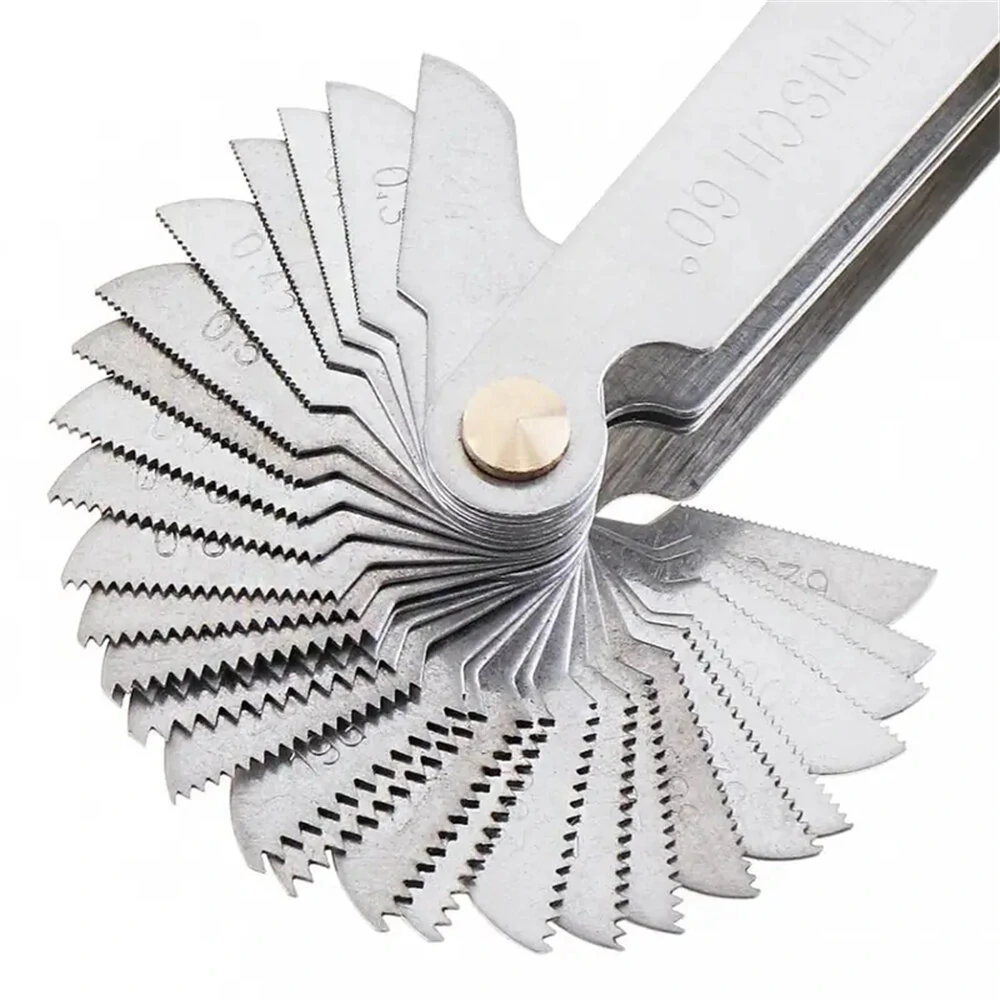 58PCS Metric & Imperial Screw Thread Pitch Gauge | Stainless Steel Precision Tool - Image 3