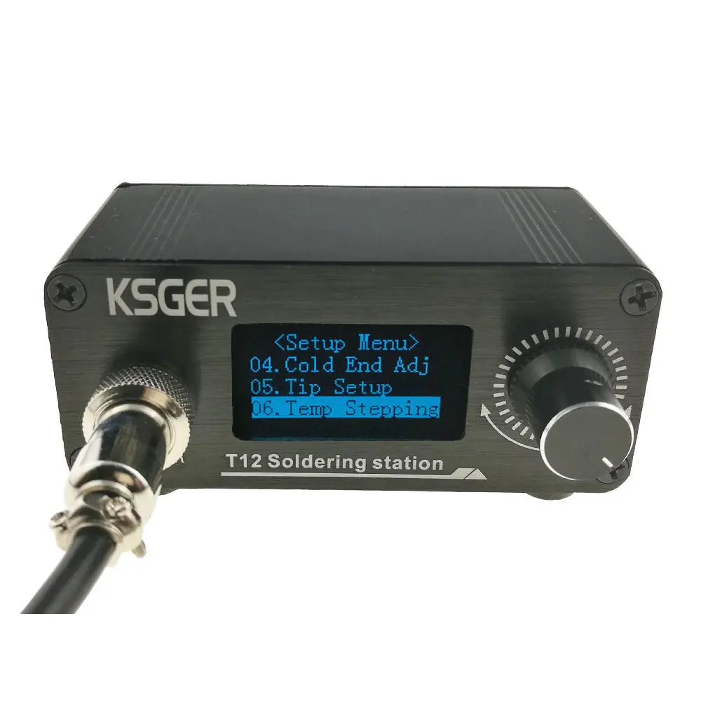 KSGER V2.01 T12 Soldering Station - STM32 OLED Temperature Controller with 907 Handle - Image 5