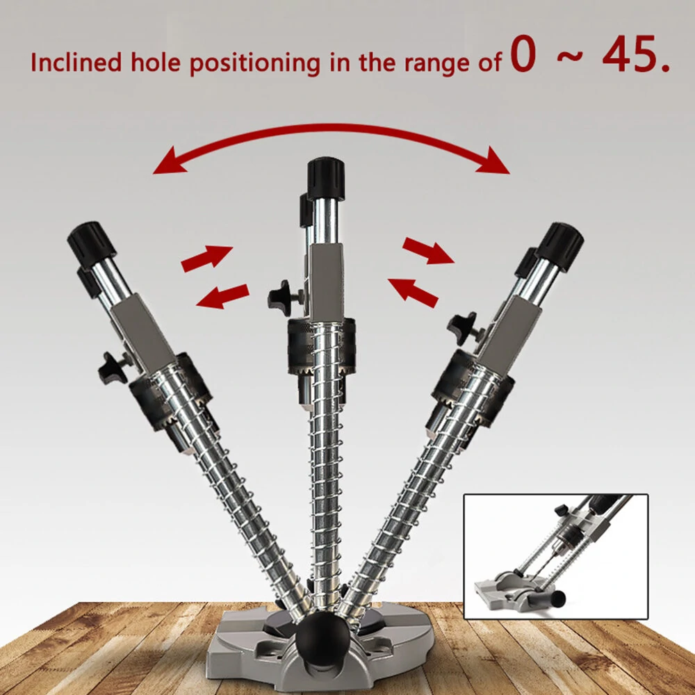 Versatile Drill Stand for Woodworking | Multi-Angle Hole Puncher & Mini Drill Holder - Image 5