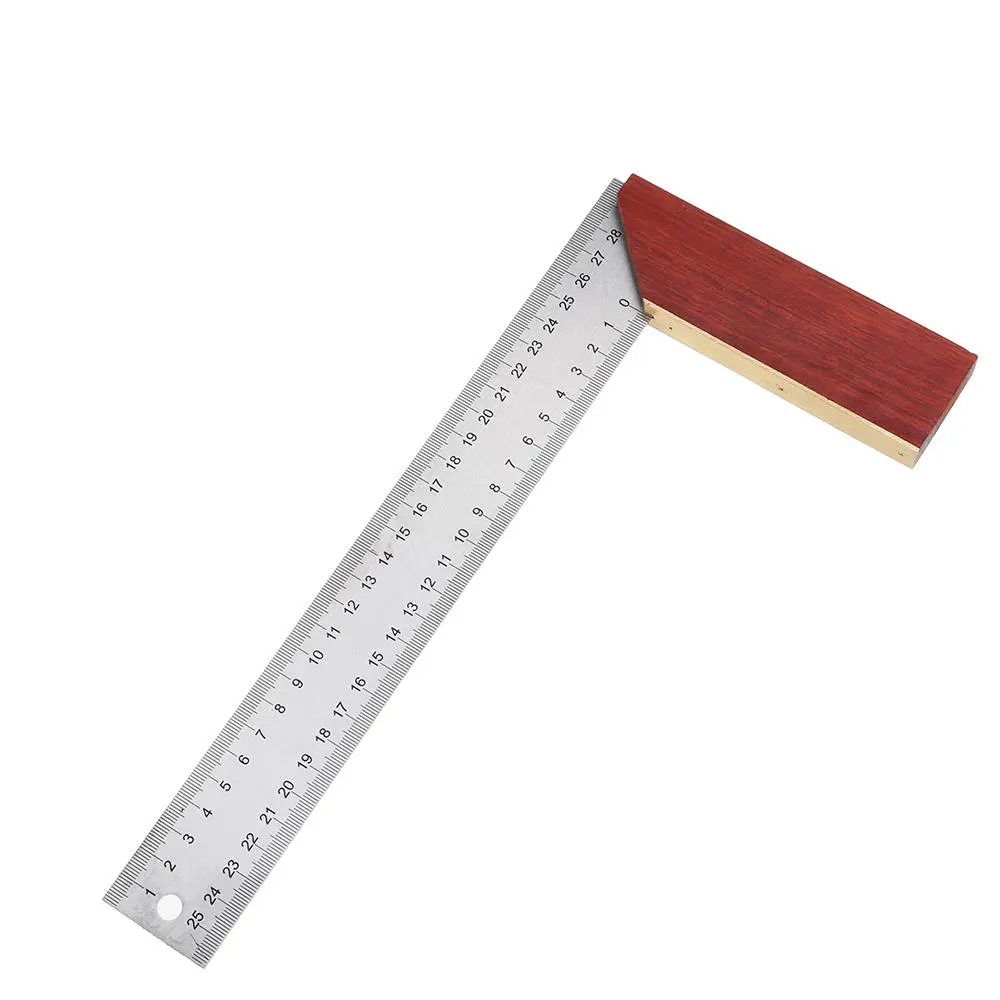 Mytec 250mm Stainless Steel Angle Ruler - 90 Degree Square Protractor & Marking Gauge - Image 4
