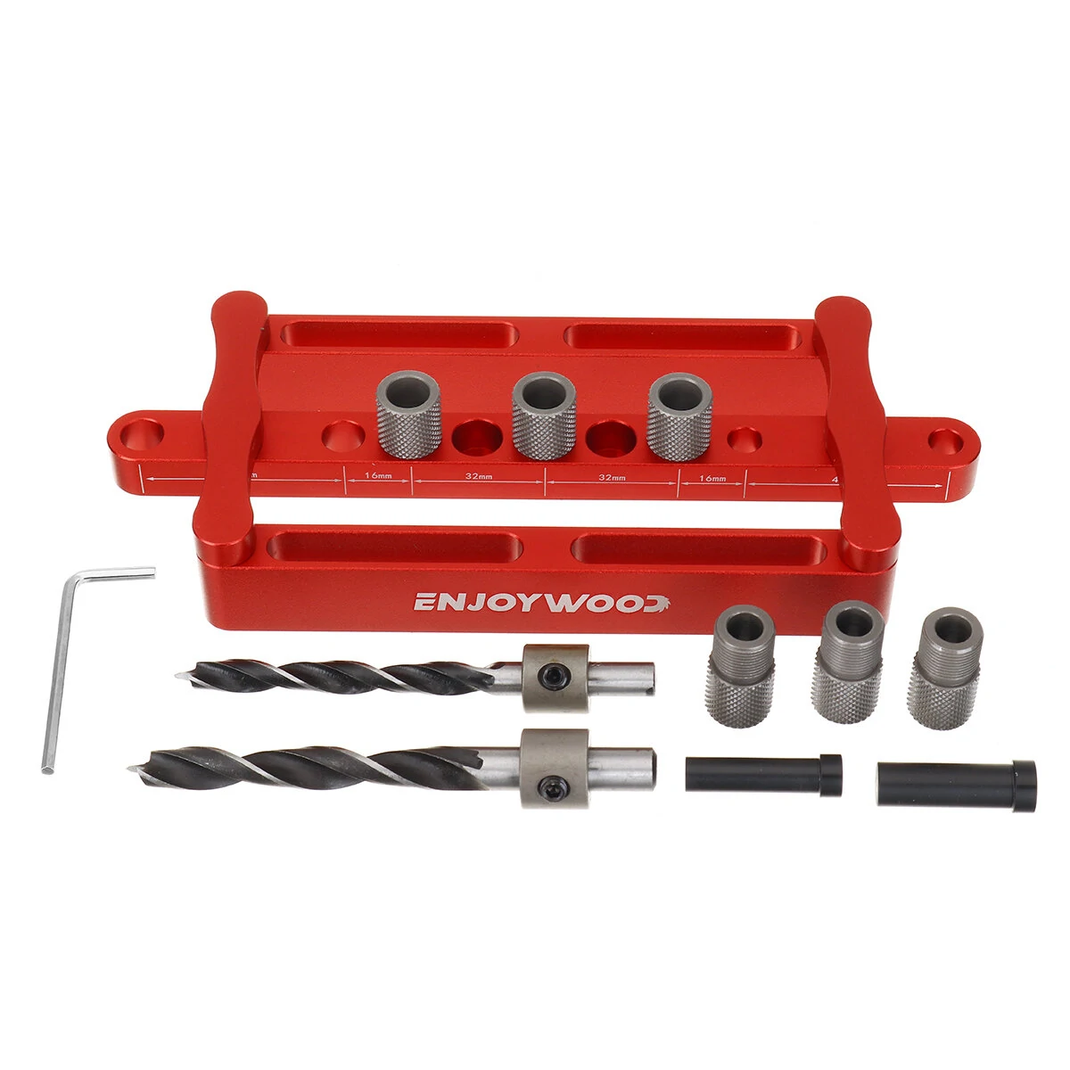 ENJOYWOOD X320 Self Centering Dowel Jig - Metric & Inch Drilling Tool for Woodworking - Image 2