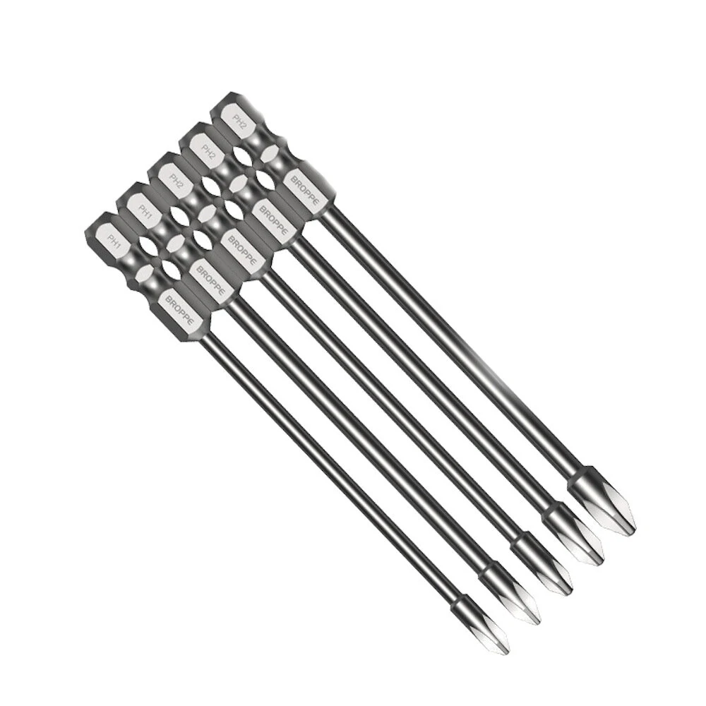 BROPPE 10Pcs 75mm Cross Bit Set | Magnetic Screwdriver Bits for Electric Drill - Image 2
