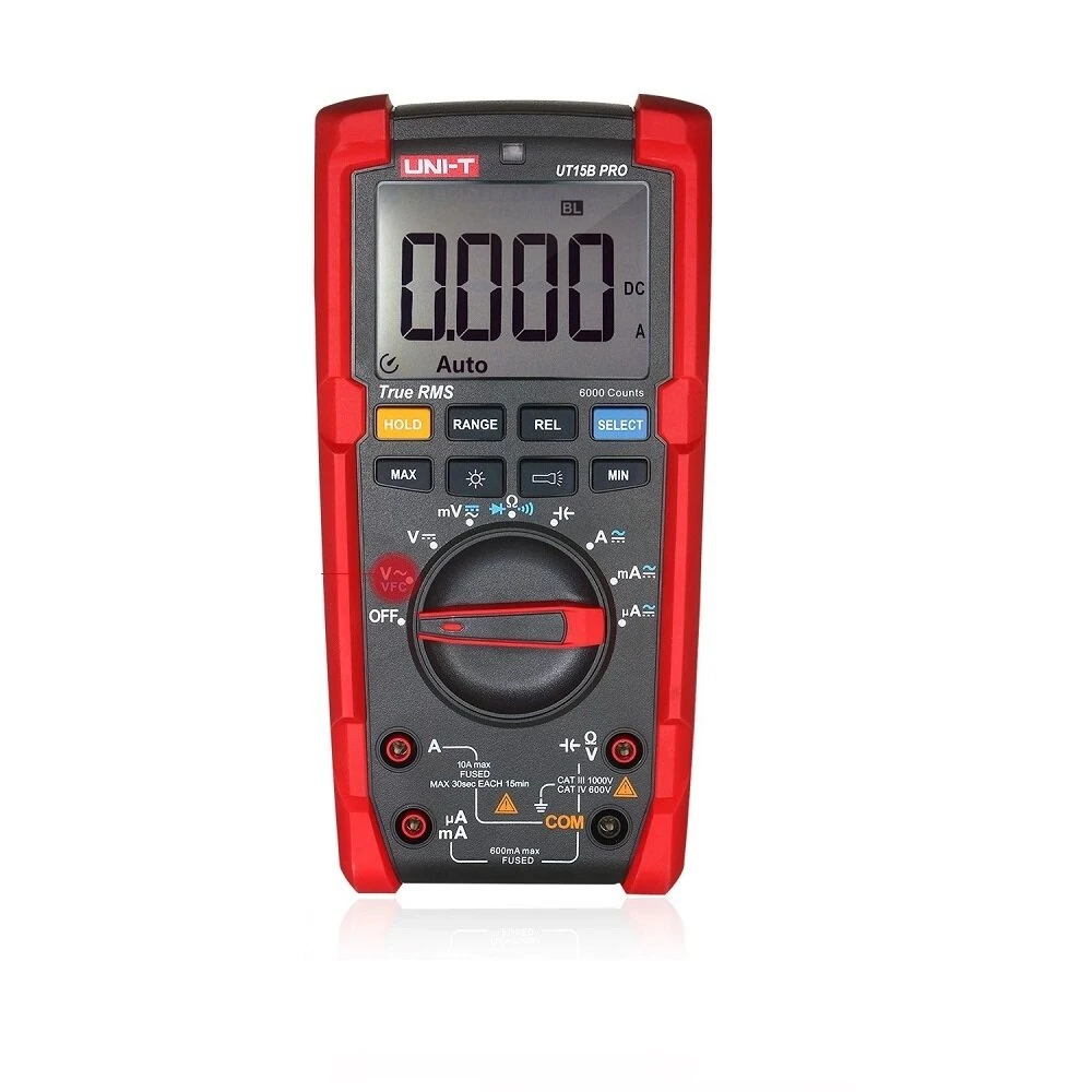 UNI-T True RMS Digital Multimeter | Auto-Ranging 6000 Counts | Backlit LCD & Flashlight - Image 2