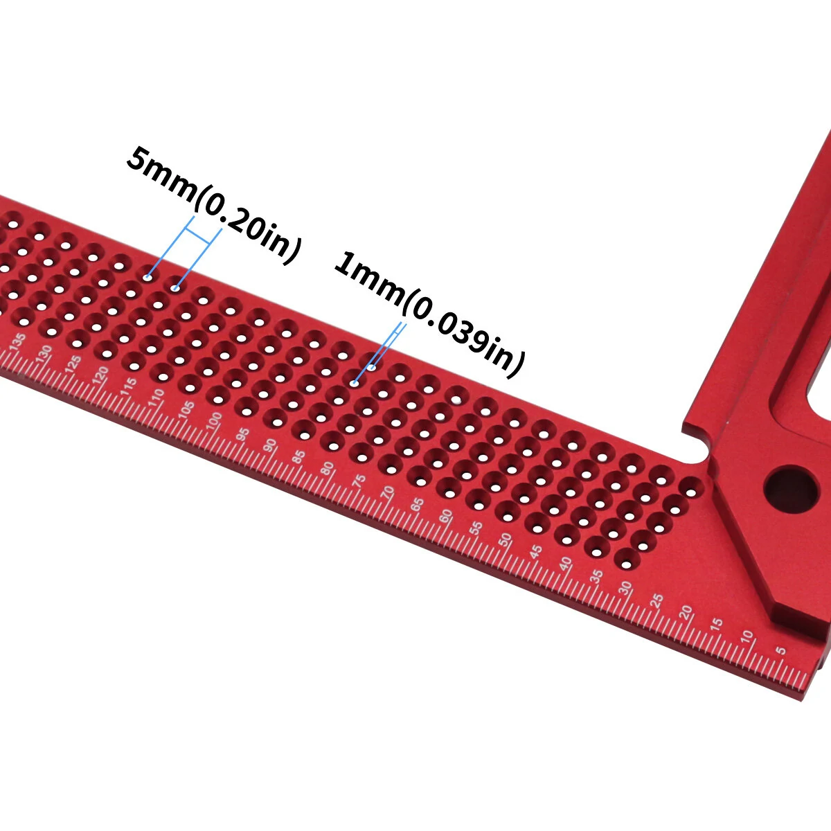 FNICEL 300mm Aluminum Woodworking Square - L-Type Scriber & Marking Ruler for Framing - Image 4