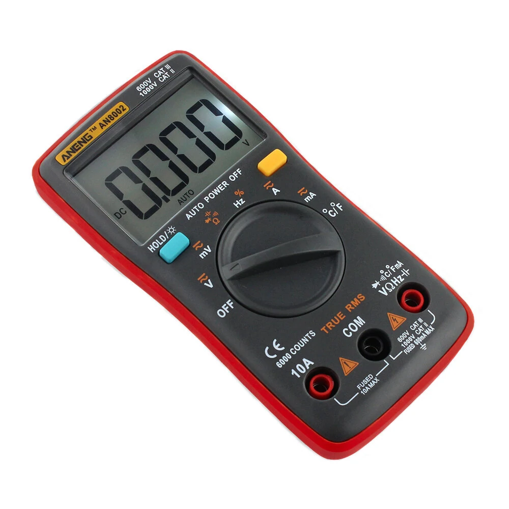 ANENG AN8002 True RMS Multimeter - 6000 Counts | AC/DC Voltage, Current, Temp - Image 3