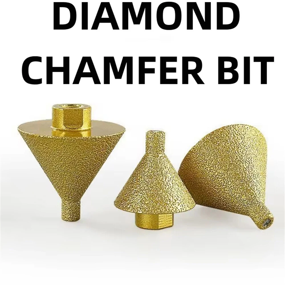 M10 M14 Diamond Brazed Chamfer Bit | 38mm 50mm Beveling Hole Opener for Marble Tile Quartz | 50 Grit for Angle Grinder - Image 4