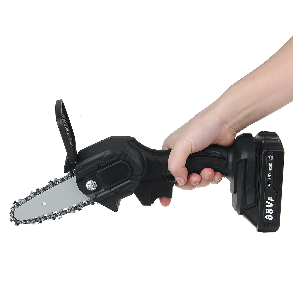 VIOLEWORKS 88VF 21V Cordless One-Hand Chain Saw - Electric Woodworking Saw w/ Battery - Image 3
