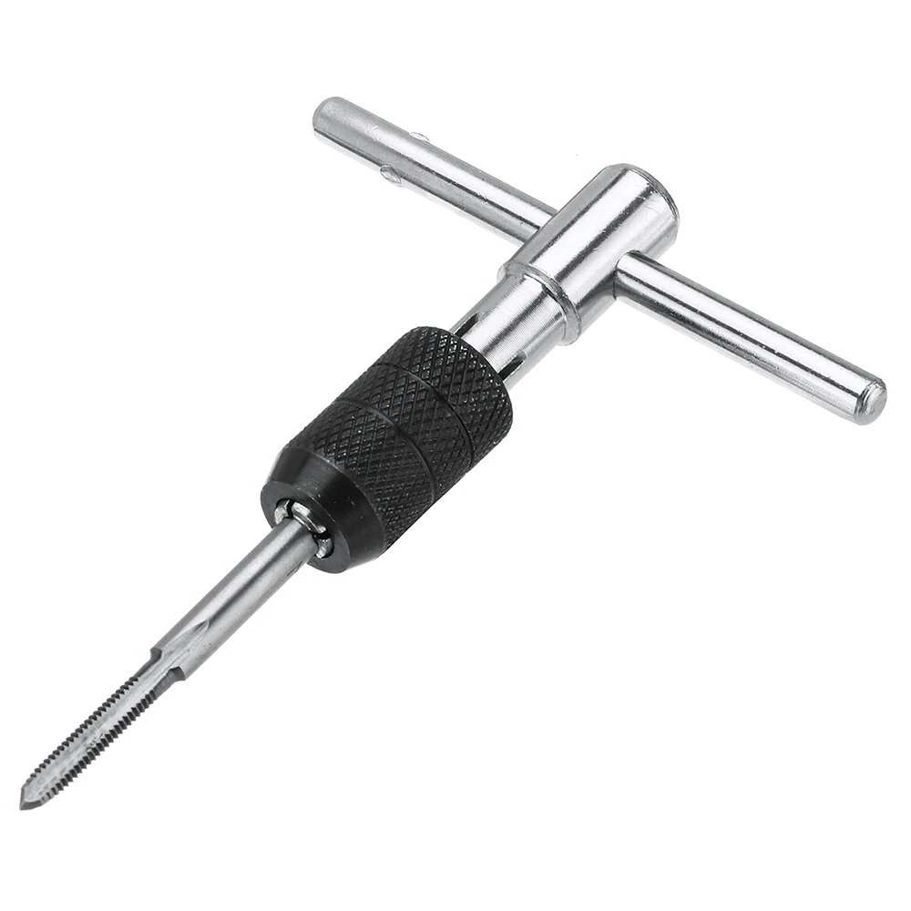 M3-M8 T Handle Ratchet Tap Wrench Set - 6pcs Machinist Tool With Screw Taps - Image 5