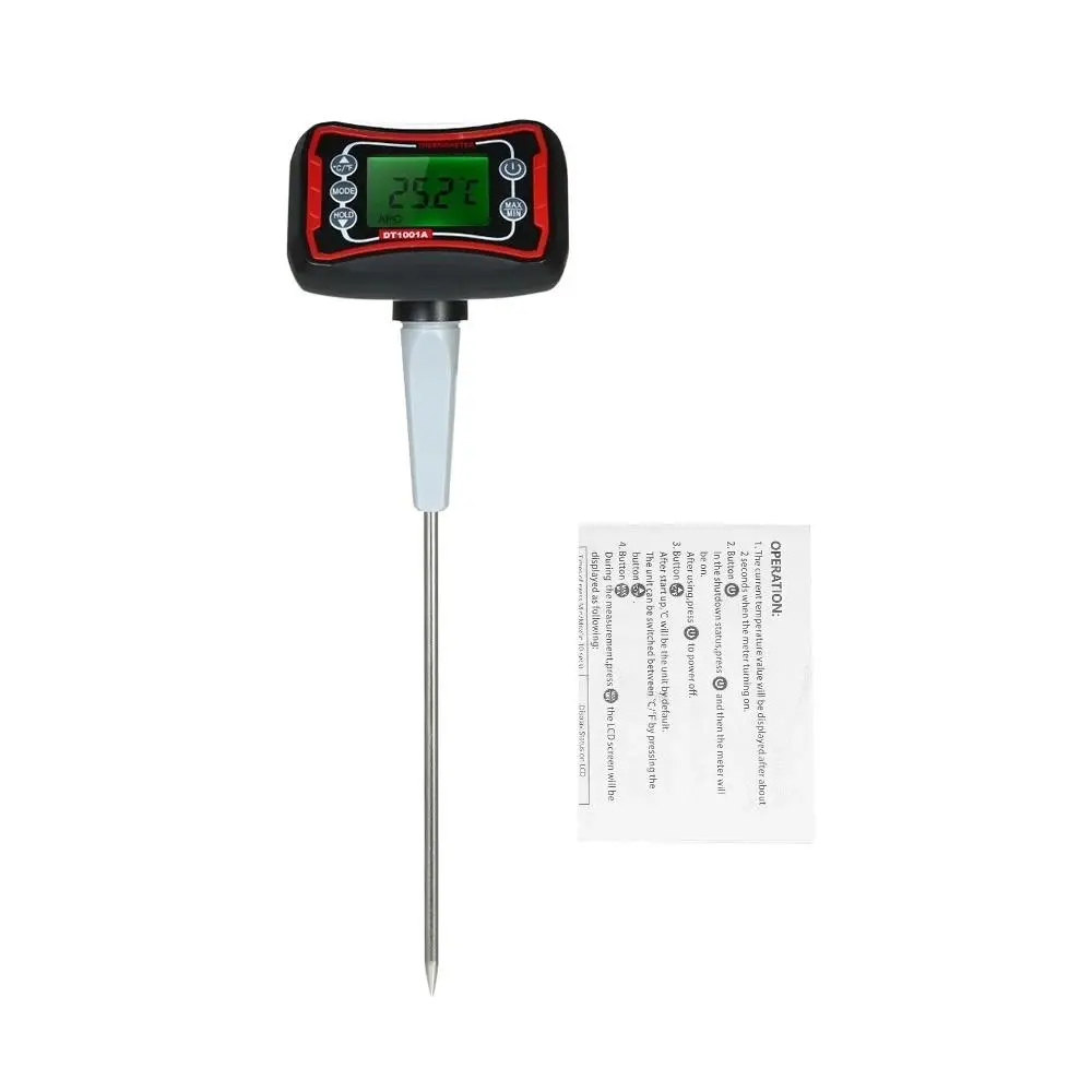 Digital Food Thermometer - Instant Read BBQ Pyrometer with Adjustable Probe & LCD Backlit Display - Image 5