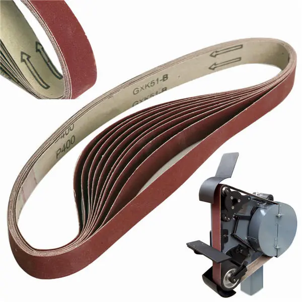 10pcs 760x25mm 400 Grit Sanding Belts Abrasive Sandpaper - Image 2