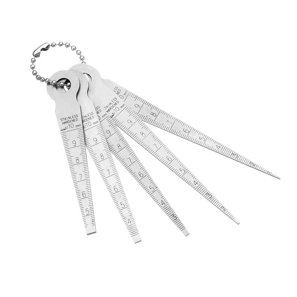 Drillpro 5pcs Stainless Hardened Taper Feeler Gauge | Hole & Aperture Scale - Image 2