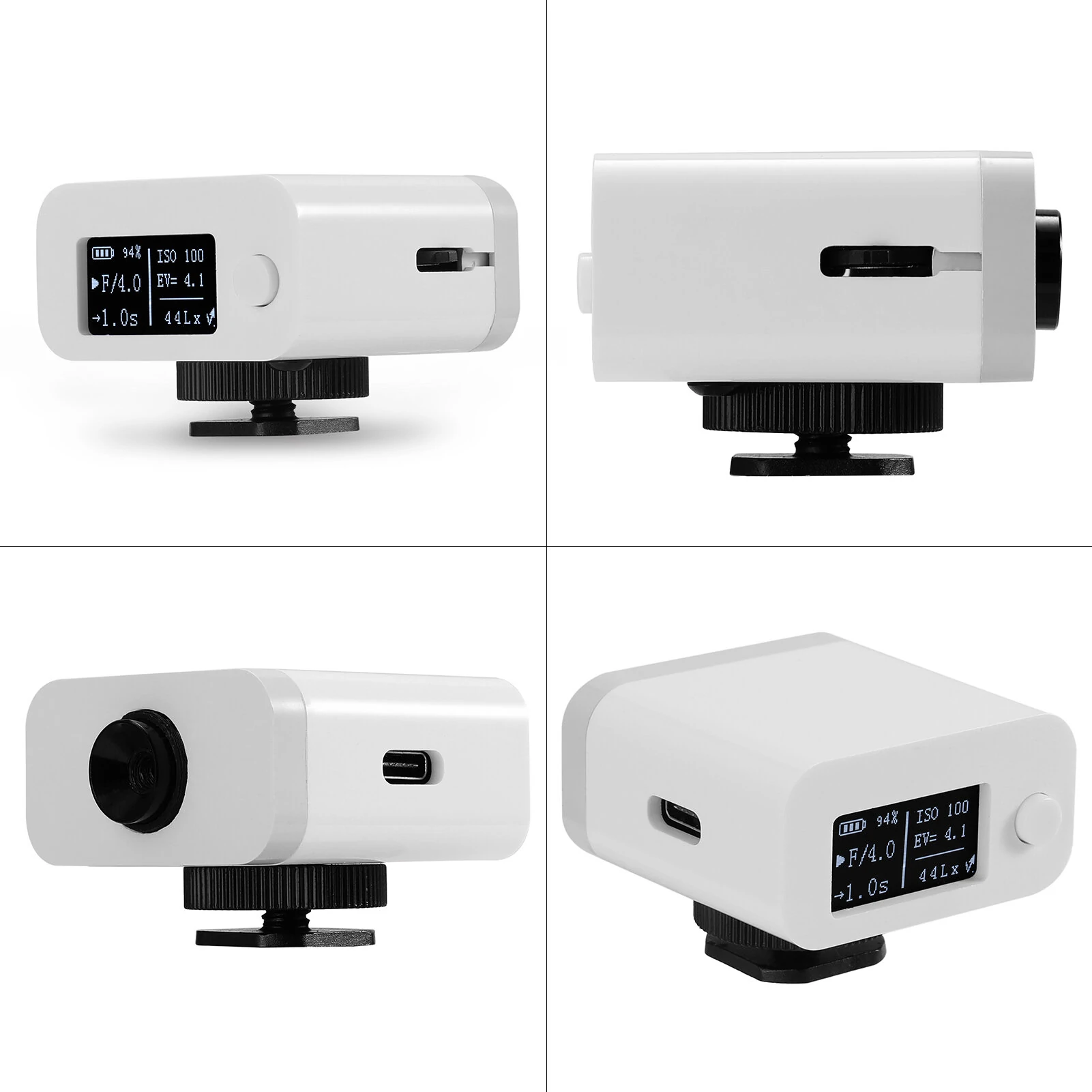 HY-M08 0.1-100,000 Lux Photometer Light Meter | Camera Hot Shoe Mount - Image 4