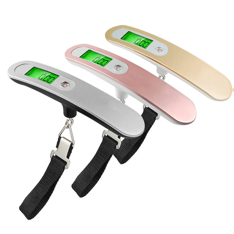 Digital Luggage Scale 50kg - Portable Hanging Scale with Backlight | Silver - Image 2