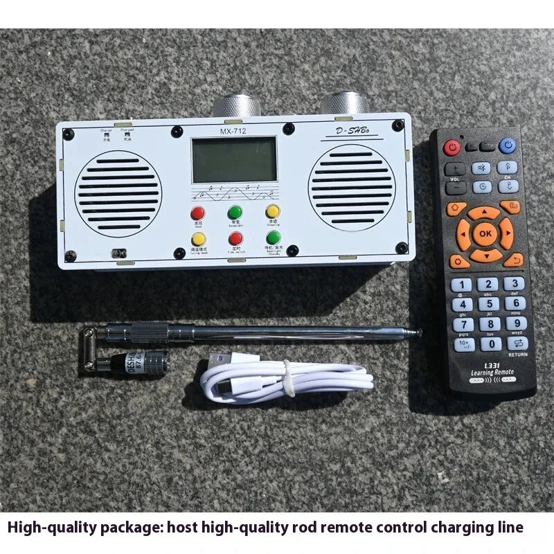 MX712 Portable Radio - LW/MW/SW/FM Stereo Receiver with Dual Speakers | NXP6686 Chip, Remote Control, Type-C Charging - Image 5