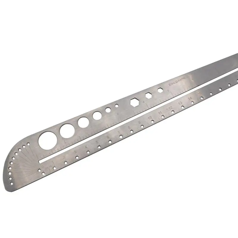 AOTDDOR Multifunction Ruler - Stainless Steel Compass Protractor & Hexagon Tool - Image 5