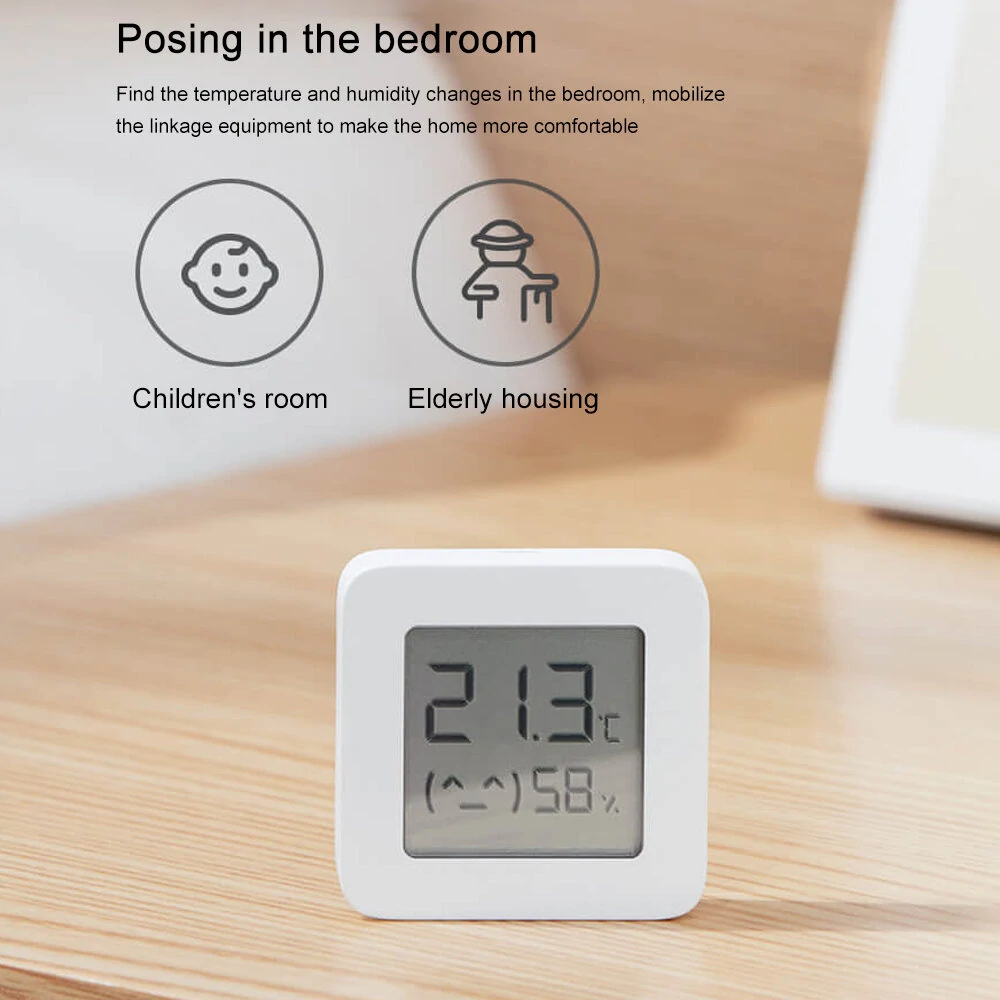 Xiaomi Mijia Smart Thermometer - 3 Pack | LCD Digital Hygrometer with Bluetooth & App - Image 3