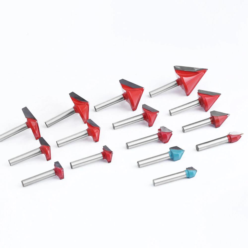 Tungsten Carbide V-Groove Router Bit | 6mm 60-150 Degree CNC Engraving & Wood Carving - Image 3