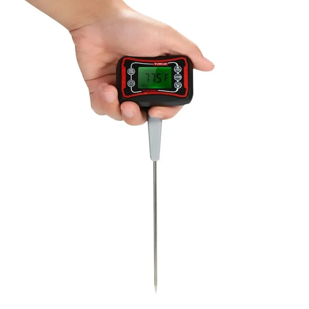 Digital Food Thermometer - Instant Read BBQ Pyrometer with Adjustable Probe & LCD Backlit Display - Image 4