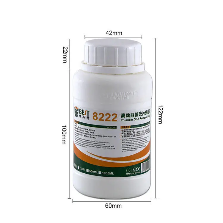 BEST BST-8222 250ML Phone Screen Glue Remover | Polarizer OCA Cleaner Tool - Image 3