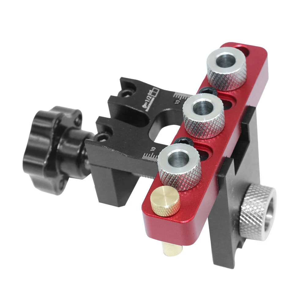 Adjustable 3-in-1 Doweling Jig Kit - Pocket Hole Jig & Drilling Guide for Furniture - Image 2