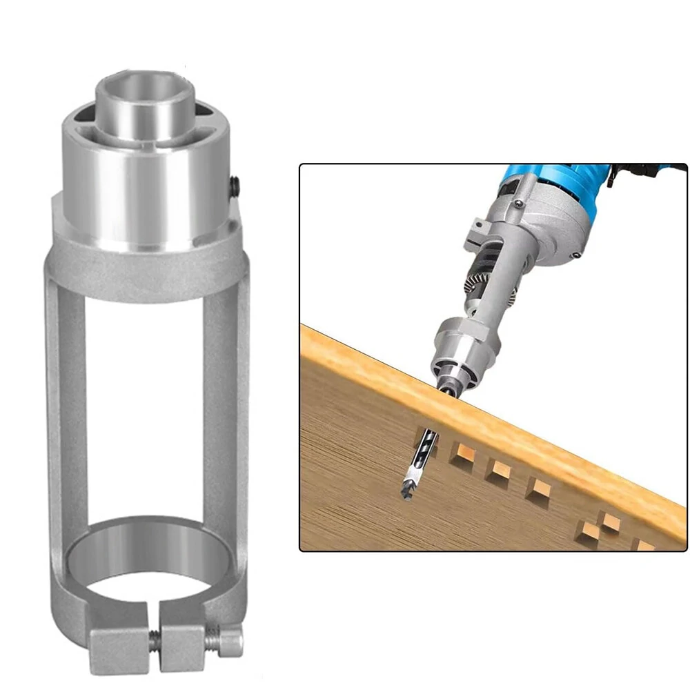 Cast Aluminum Square Hole Drill Bit Adapter - 20mm Width for 38-43mm Pipes | Durable Woodworking Tool - Image 4