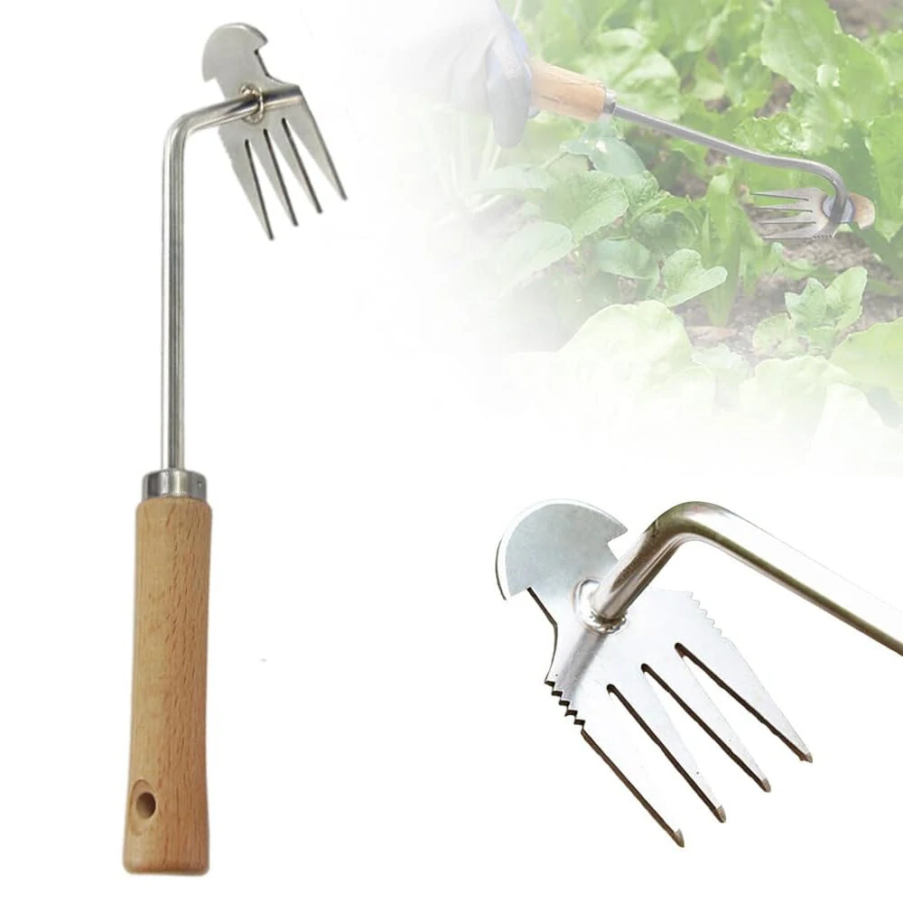 Master Weeder Tool - Wood Weed Puller & Grass Root Remover | Essential Farm & Lawn Supply - Image 3