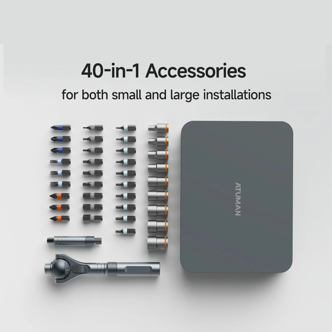 Duka RS2 Ratchet Screwdriver Set | 40-in-1 Precision Kit with Magnetic Bits - Image 2