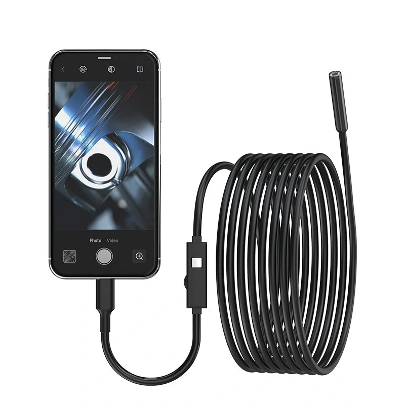 Endoscope Camera with Light - 1920P HD Borescope | 8 LED Lights, 16.4ft Cable, IP67 Waterproof for iPhone - Image 2
