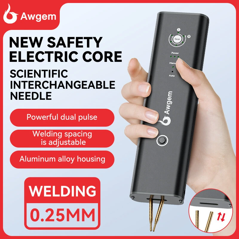 AWGEM AS1 Portable Spot Welder - 11 Gears Dual Mode | Rechargeable Battery - Image 2