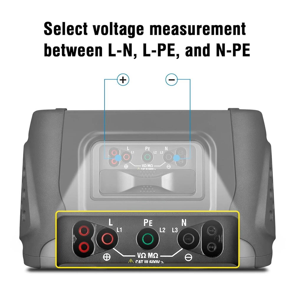 DT-6650 Multifunction Installation Tester | 3.5 TFT LCD | IP67 | USB & Bluetooth - Image 3