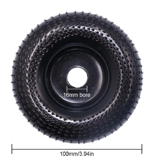 100MM Woodworking Grinding Disc | 16mm Stainless Steel Polishing Tool for Angle Grinder - Image 3
