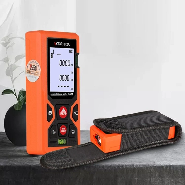 Victor VC842 Laser Range Finder - 50m to 120m Infrared Rangefinder & Digital Tape Measure Tool - Image 3
