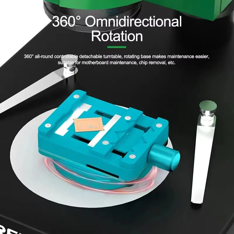 RL-601I Motherboard Chip Repair Fixture - 360° Rotatable, High Temp Resistance & Stable Weighted Base - Image 4