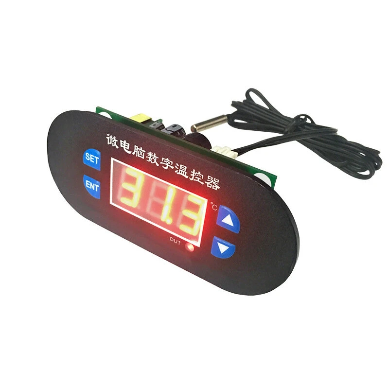 W1308 220V Digital Thermostat | 0-300°C Temperature Controller with LED Display & Sensor Probe - Image 3