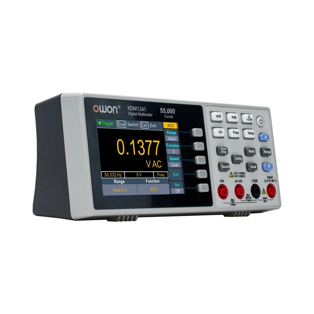 OWON XDM1241 Digital Multimeter - 55000 Counts | 3.5-inch TFT LCD | USB Desktop Meter - Image 4