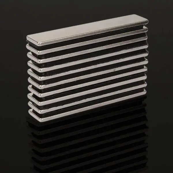 N48 Super Strong Block Magnets - 10pcs 50x10x2mm Rare Earth Neodymium - Image 4