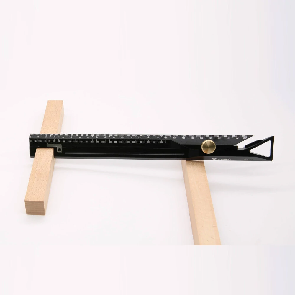 HONGDUI HD26 260mm Aluminum Alloy Scriber Ruler | Dual-Purpose 150mm Range - Image 3