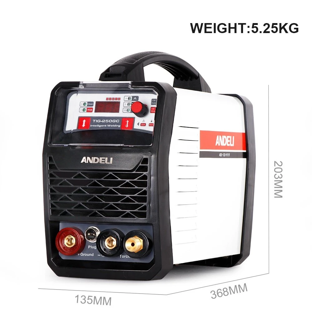 ANDELI TIG-250GLC DC Inverter Welder | 3-in-1 Hot/Cold/Clean TIG Machine - Image 4