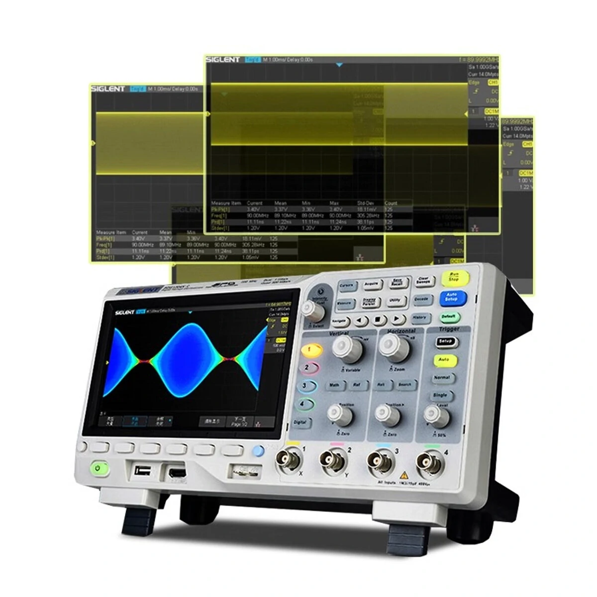 Siglent SDS1104X-E Oscilloscope - 100MHz 4 Channel | Large Display & WiFi - Image 4