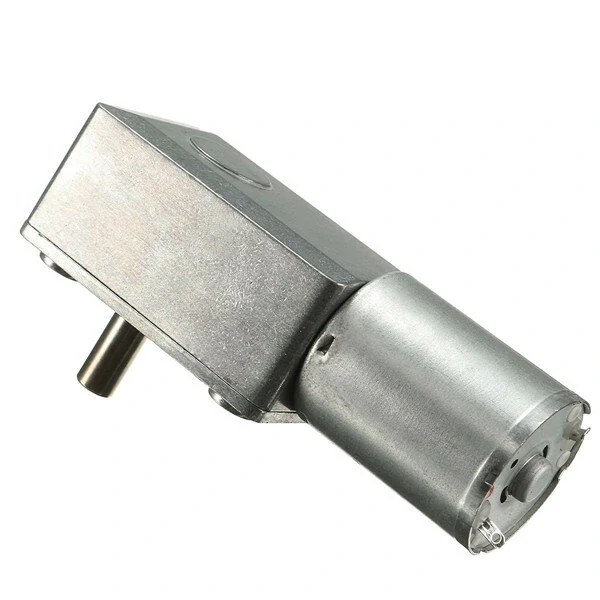 GW370 12V High Torque Turbo Worm Gear Motor - 0.6 RPM Reversible DC Reducer - Image 4