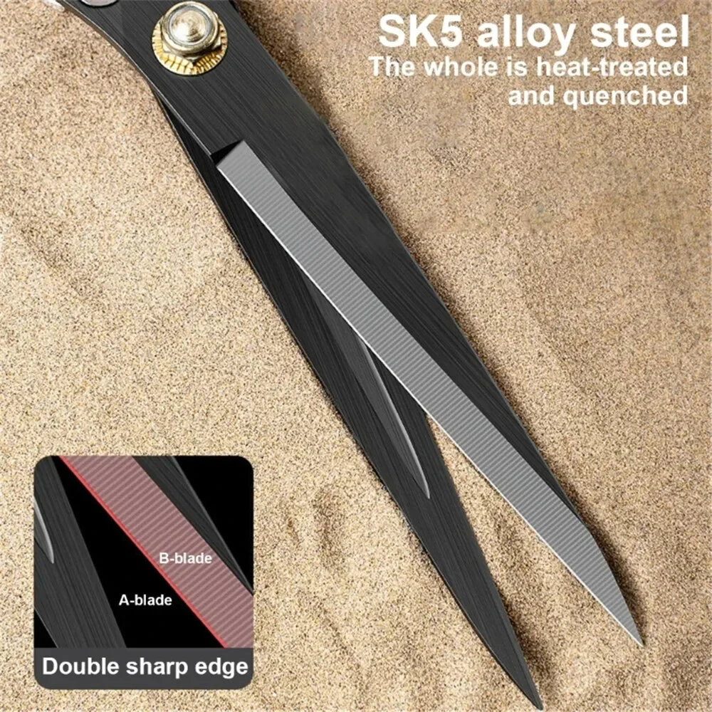 Steel Sheep Shears | 31.5cm Professional Animal Trimming Scissors - Anti-Slip Handle - Image 5