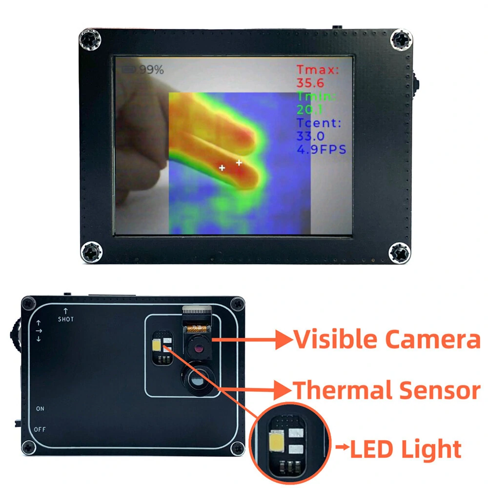 TICAM1 Industrial Thermal Imaging Camera - 200MP Visible Lens & Temperature Detection - Image 3