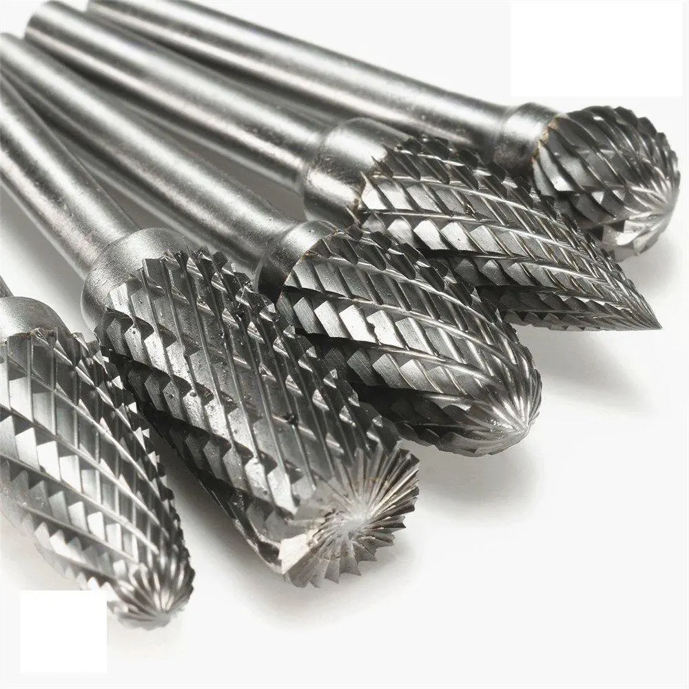 Drillpro RB13 5pcs Tungsten Carbide Rotary File Burr Set | 12mm Head 6mm Shank - Image 5