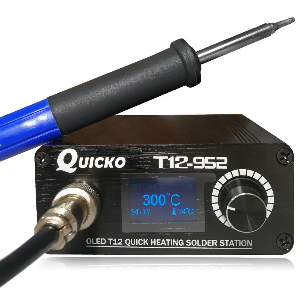 QUICKO STC T12-952 OLED Soldering Station | T12-K Handle & 9501 Tip - Image 3