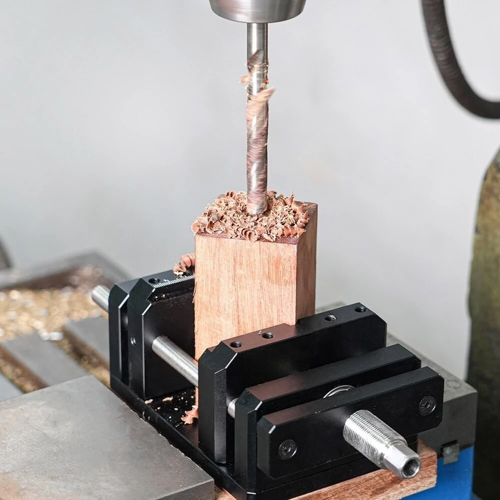 Ganwei Self Centering Clamp Vise | CNC Aluminum V-Trough for Drill Press Precision - Image 2
