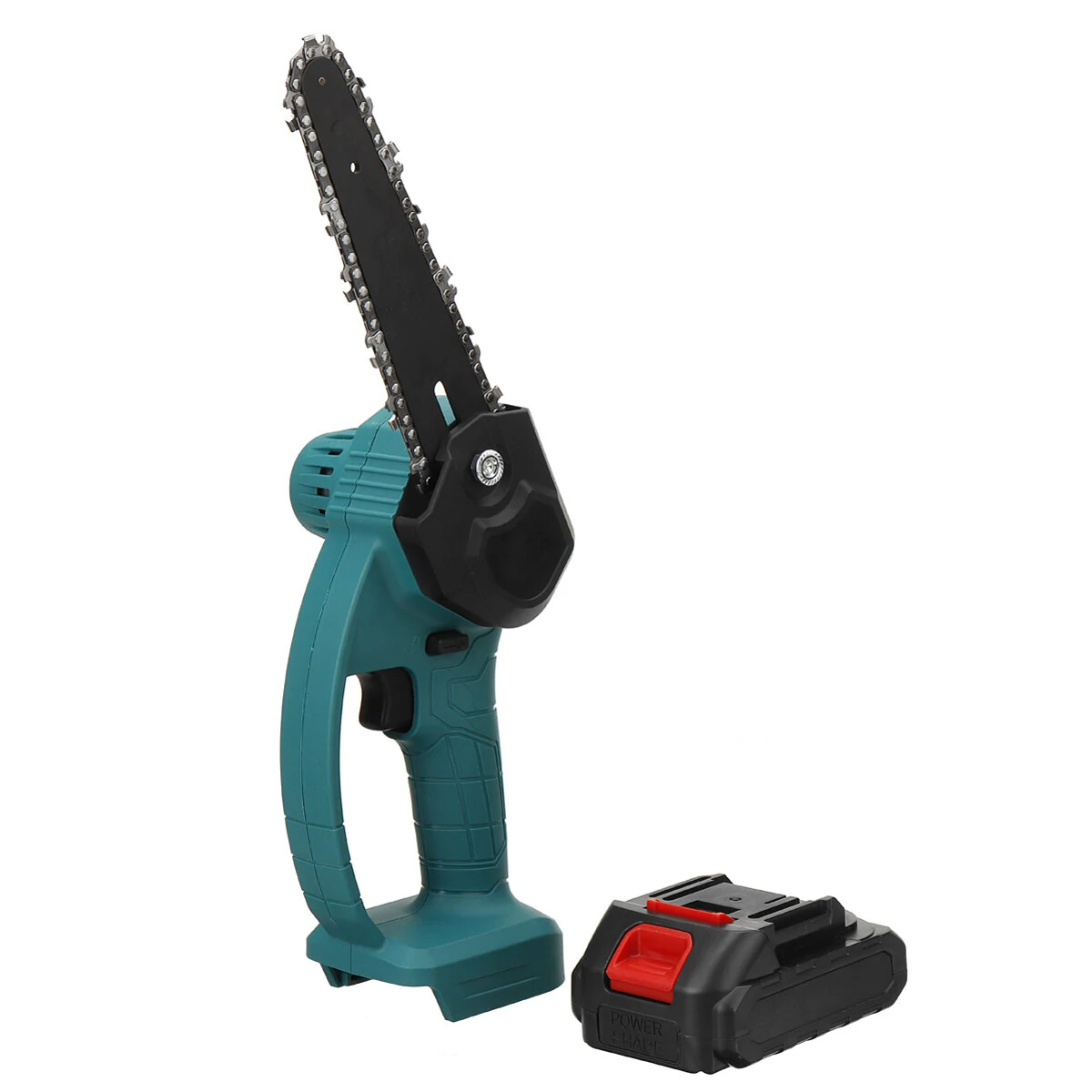 BRAVOBRO 6 Inch Cordless Electric Chain Saw | One-Hand Woodworking Tool w/ 1 or 2 Batteries 98VF/68VF - Image 4