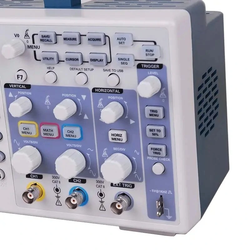 Hantek MSO5202D Digital Oscilloscope - 200MHz 2CH 1GSa/s + 16CH Logic Analyzer - Image 2