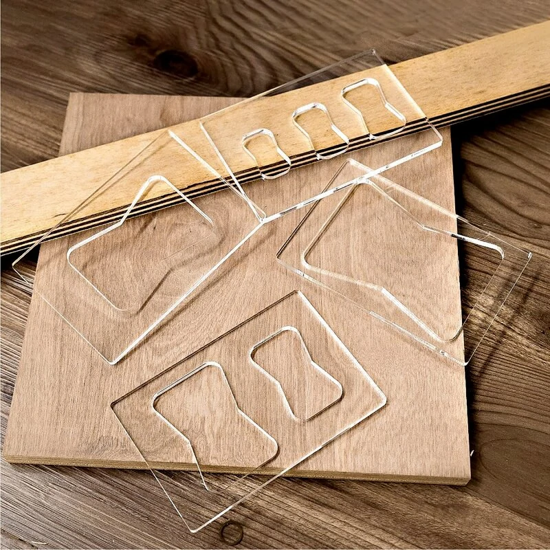 Woodworking Butterfly Inlay Template - 3 Piece Router Template Set for Decorative Inlays - Image 5
